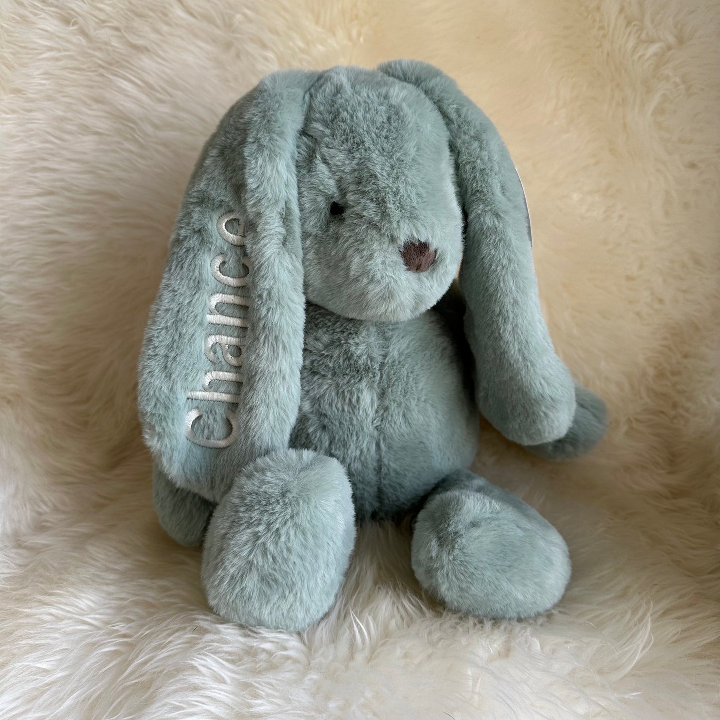 Personalised Sage Bunny Medium