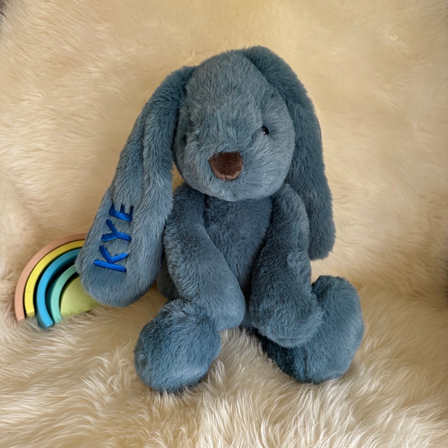 Personalised Blue Bunny Medium