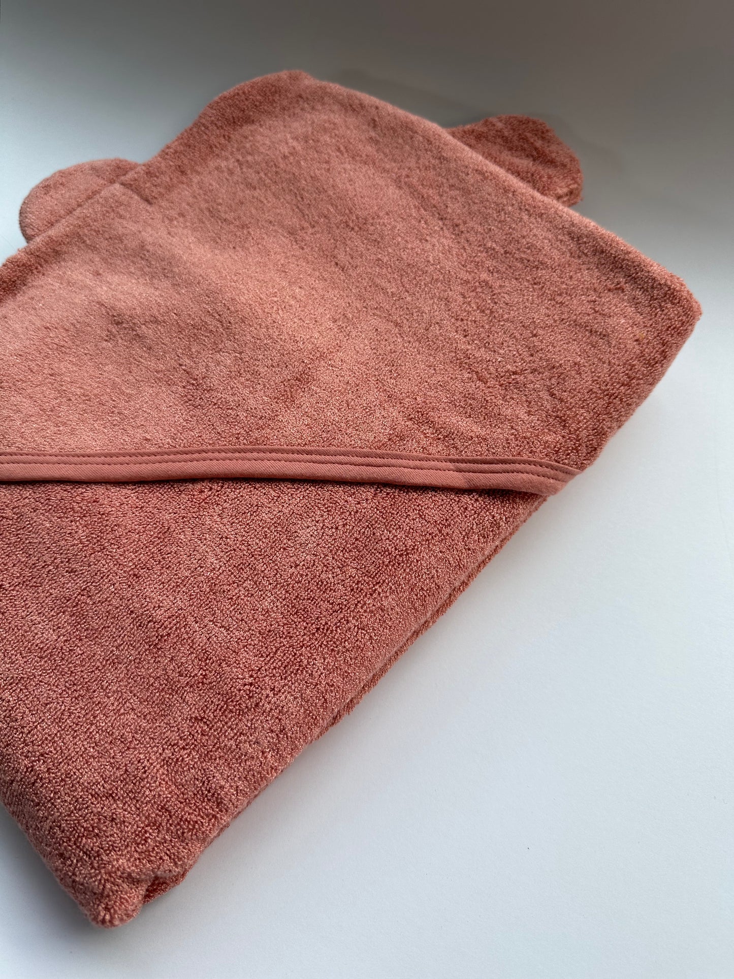 Personalised Hooded Baby Towel Blush