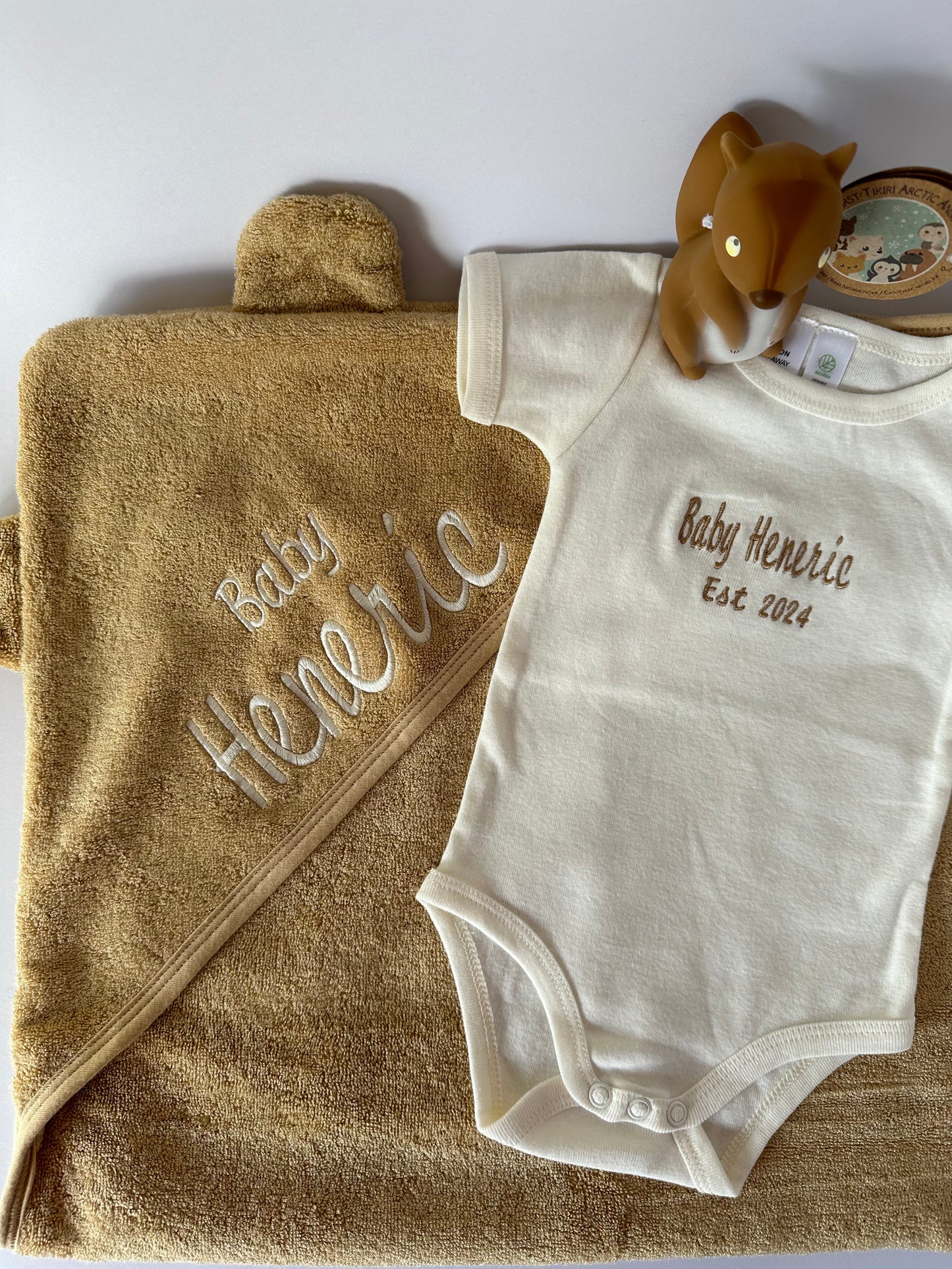 Bath Time Baby Hamper in Oat