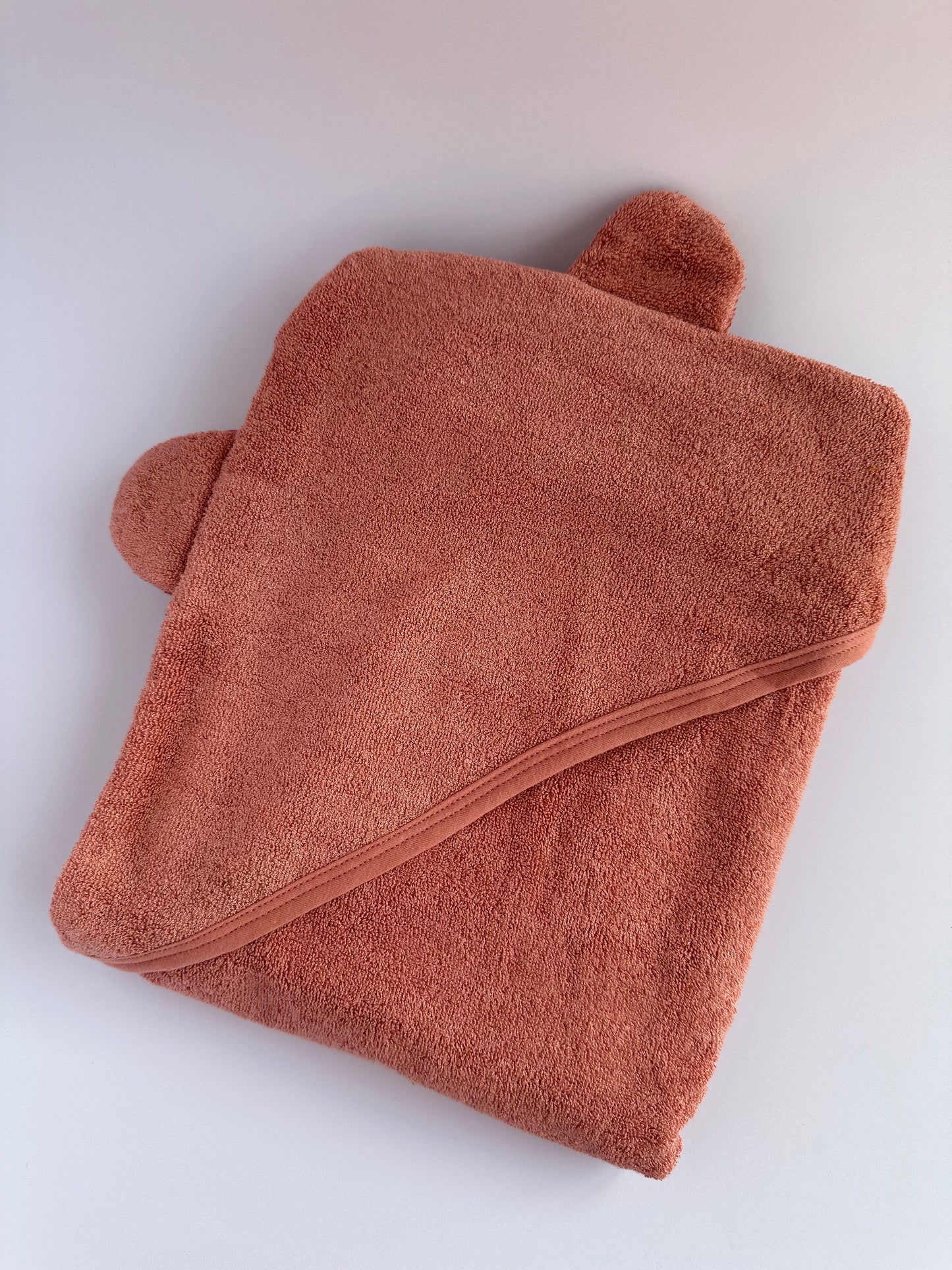 Personalised Hooded Baby Towel Blush