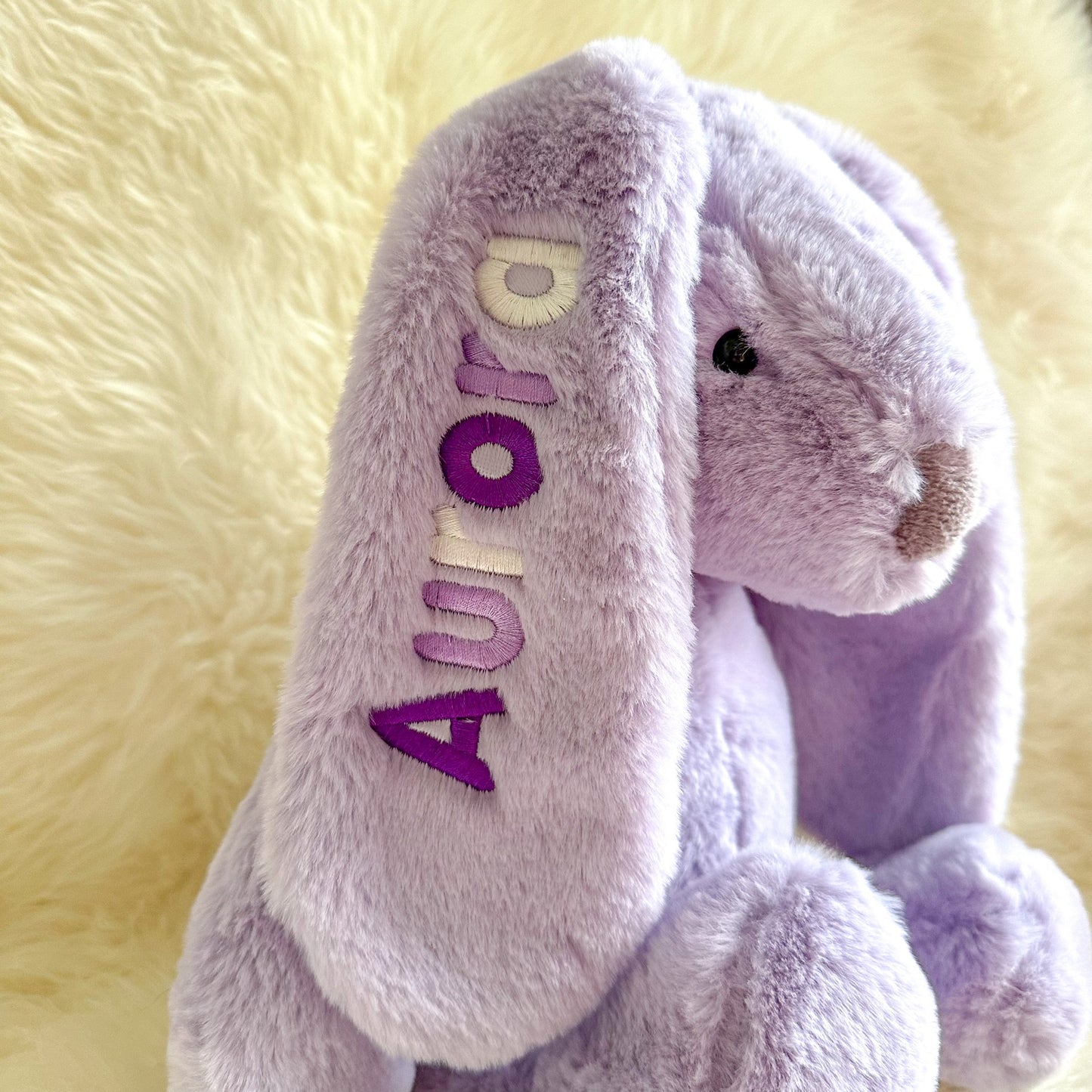 Personalised Lilac Bunny Medium