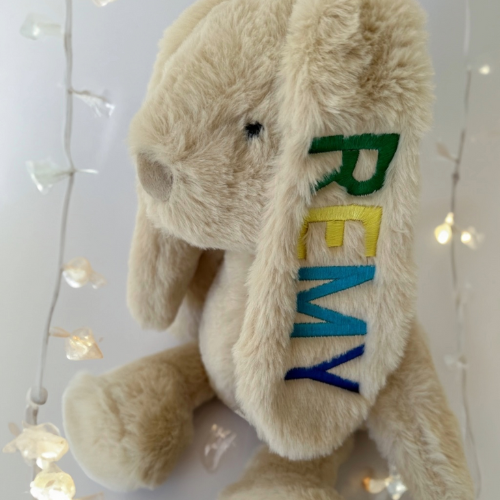 Personalised Beige Bunny Medium